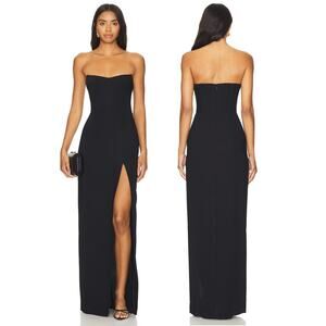 Amanda Uprichard Black Strapless Dress